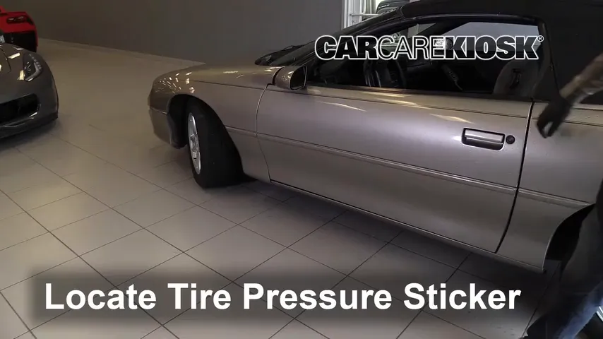 2002 Chevrolet Camaro 3.8L V6 Convertible Tires & Wheels Check Tire Pressure